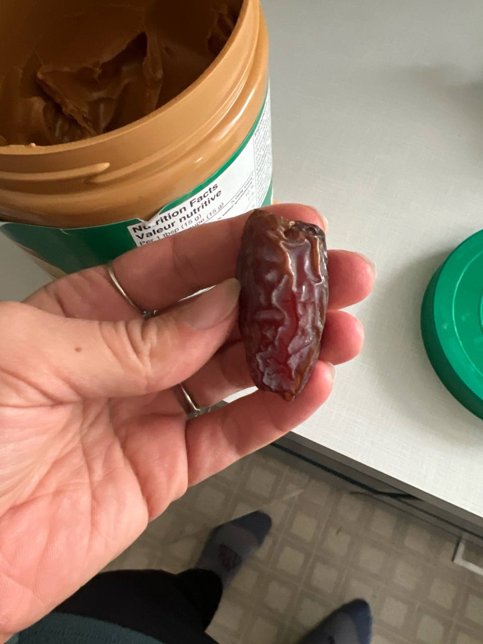 dates with peanut butter