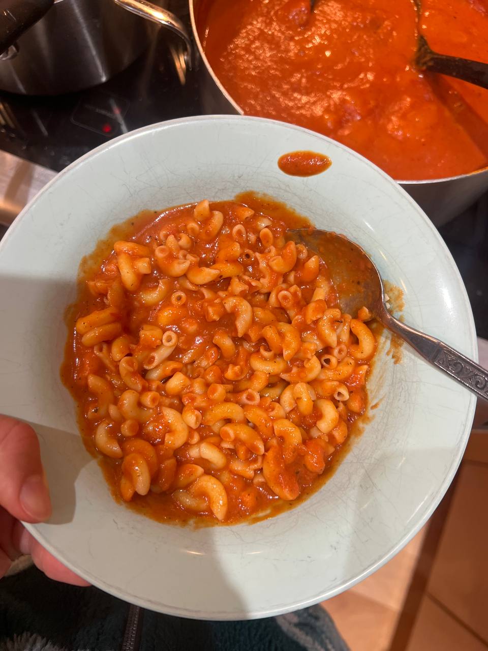 gluten free pasta with rosé sauce