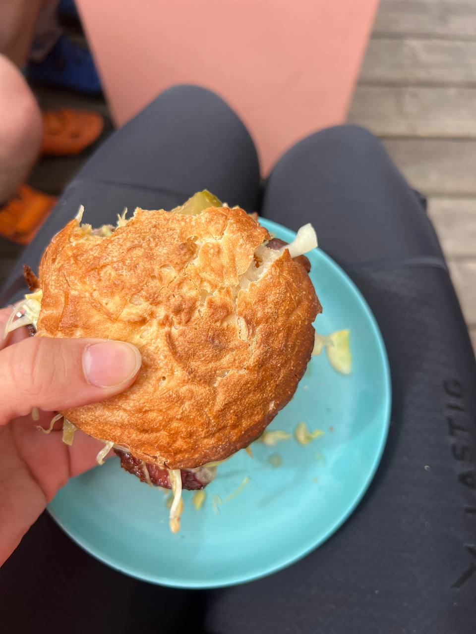 pork sandwich lunch, first view